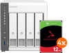 QNAP TS-433-4G + Seagate Ironwolf 12TB 4-Pack