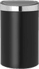 Brabantia Touch Bin 40 Liters Matte Black/Matt Steel