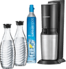 SodaStream Crystal Megapack Black + 2 Karaffen