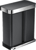 Simplehuman Rectangular Liner Pocket 24 + 34L Black