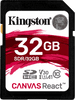 Kingston SDHC Canvas React 32GB 100 MB/s