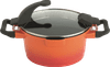 Berghoff Virgo saucepan with lid 28 cm orange