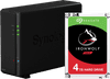 Synology DS118 with 1x Seagate IronWolf 4 TB hard drive