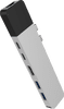 Hyper USB-C to HDMI, Ethernet, and USB-A Docking Station Silver