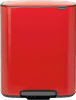 Brabantia Bo Pedal Bin 2 x 30 Liter Passion Red