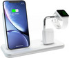 ZENS Draadloze Oplader 10W met Standaard en AirPods Dock + Watch Stand Wit