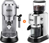 De'Longhi EC685.M Dedica Silver + Coffee Grinder