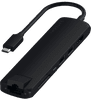 Satechi Type C Slim Multi-port Ethernet Adapter Zwart