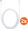 Apple USB-C to Lightning Cable 1m Plastic White Duo Pack