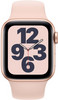 Apple Watch SE 40mm Roségoud Aluminium Roze Sportband