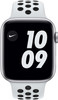 Apple Watch Nike Series 6 44mm Silver Aluminum White Sport Band