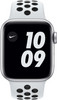 Apple Watch Nike SE 40mm Zilver Aluminium Witte Sportband