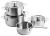 KitchenAid rvs Pannenset 4-delig