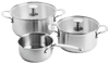 KitchenAid rvs Pannenset 3-delig