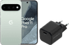 Google Pixel 11 Pro 512GB Lichtgroen 5G + BlueBuilt Oplader met Usb C Poort 30W Zwart