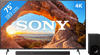 Sony KD-75X85J + Soundbar