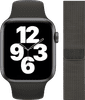 Apple Watch SE 44mm Space Gray Aluminium Zwarte Sportband + Polsband Milanees Grafiet