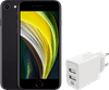 Refurbished iPhone SE 2020 64GB Black (as good as new) + XtremeMac Charger USB-A