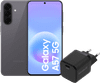 Samsung Galaxy A57 256GB Grijs 5G + BlueBuilt Oplader met Usb C Poort 45W Zwart
