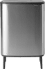 Brabantia Bo Touch Bin Hi afvalemmer 2 x 30 liter Matt Steel Fingerprint Proof