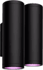 Philips Hue Appear Wall Lamp White and Color Black 2-pack