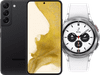 Samsung Galaxy S22 128GB Zwart 5G + Samsung Galaxy Watch4 Classic 42 mm Zilver