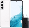 Samsung Galaxy S22 128GB Wit 5G + Samsung Oplader 25 Watt Zwart