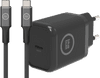 BlueBuilt Power Delivery Oplader 30W + Usb C Kabel Nylon Zwart 1,5m