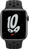 Apple Watch Nike SE 44mm Space Gray Aluminium Zwarte Sportband