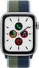 Apple Watch SE 4G 44mm Silver Aluminum Abyss Blue/Moss Green Nylon Sport Loop