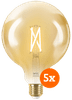 WiZ Smart Filament lamp Globe XL 5-pack  - Warm tot Koelwit Licht - E27