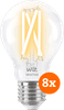 WiZ Smart Filament Light Standard 8-pack - Warm to Cool White Light - E27