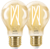 WiZ Smart Filament Light Standard Gold 2-pack - Warm to Cool White Light - E27