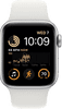Apple Watch SE (2022) 40mm Zilver Aluminium Witte Sportband