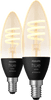 Philips Hue Filament Light White Ambiance Candle Light E14 2-pack