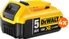 DeWalt DCB184-XJ 18V 5.0Ah Battery 4-pack