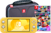 Nintendo Switch Lite Geel + Mario Kart 8 Deluxe + Bigben Beschermtas