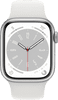 Apple Watch Series 8 41mm Silver Aluminum White Sport Band