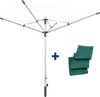 Leifheit LinoLift 500 Umbrella Drying Rack 50m + Ground Socket