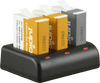 Jupio Kit: Enduro Battery GoPro HERO 10/11/12 AHDBT-901 (2x) + Compact USB Triple Charger