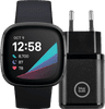 Fitbit Sense Grijs + BlueBuilt Oplader