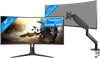 AOC CU34G2XP/BK + BlueBuilt Monitorarm Mechanische Veer voor 1 Ultrawide Monitor