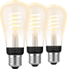 Philips Hue Filament Light White Ambiance Edison E27 3-pack