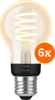 Philips Hue Filament White Ambiance Standaard 6-pack