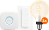 Philips Hue Filament White Ambiance Globe 5-pack Starter Pack