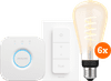 Philips Hue Filament White Ambiance Edison XL 6-pack Starter Pack