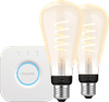 Philips Hue Filament White Ambiance Edison XL 2-pack + Bridge