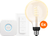 Philips Hue Filament White Ambiance Globe XL 6-pack Starter Pack