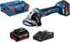 Bosch Professional GWS 18V-7 + 4,0 Ah accu (2x)