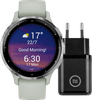 Garmin Venu 3S Zilver/Groen + BlueBuilt Oplader